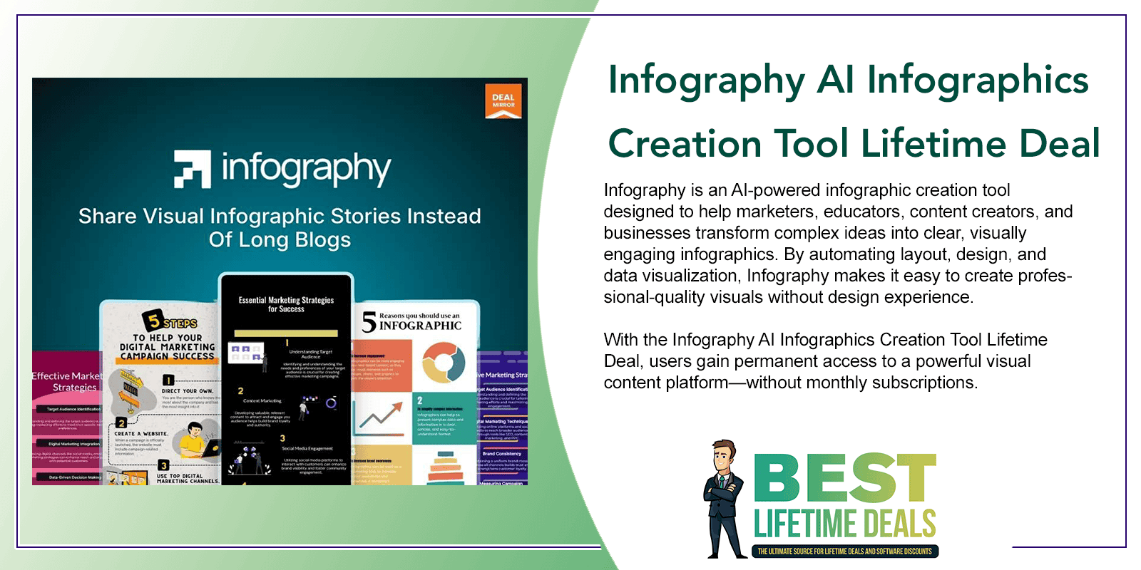 Infography AI Infographics Creation Tool Lifetime Deal Featured Image