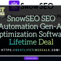 SnowSEO SEO Automation Gen AI Optimization Software Lifetime Deal