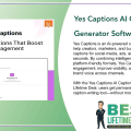 Yes Captions AI Caption Generator Software Lifetime Deal Featured Image