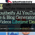Youtbeify AI YouTube Title & Blog Generator For Videos Lifetime Deal