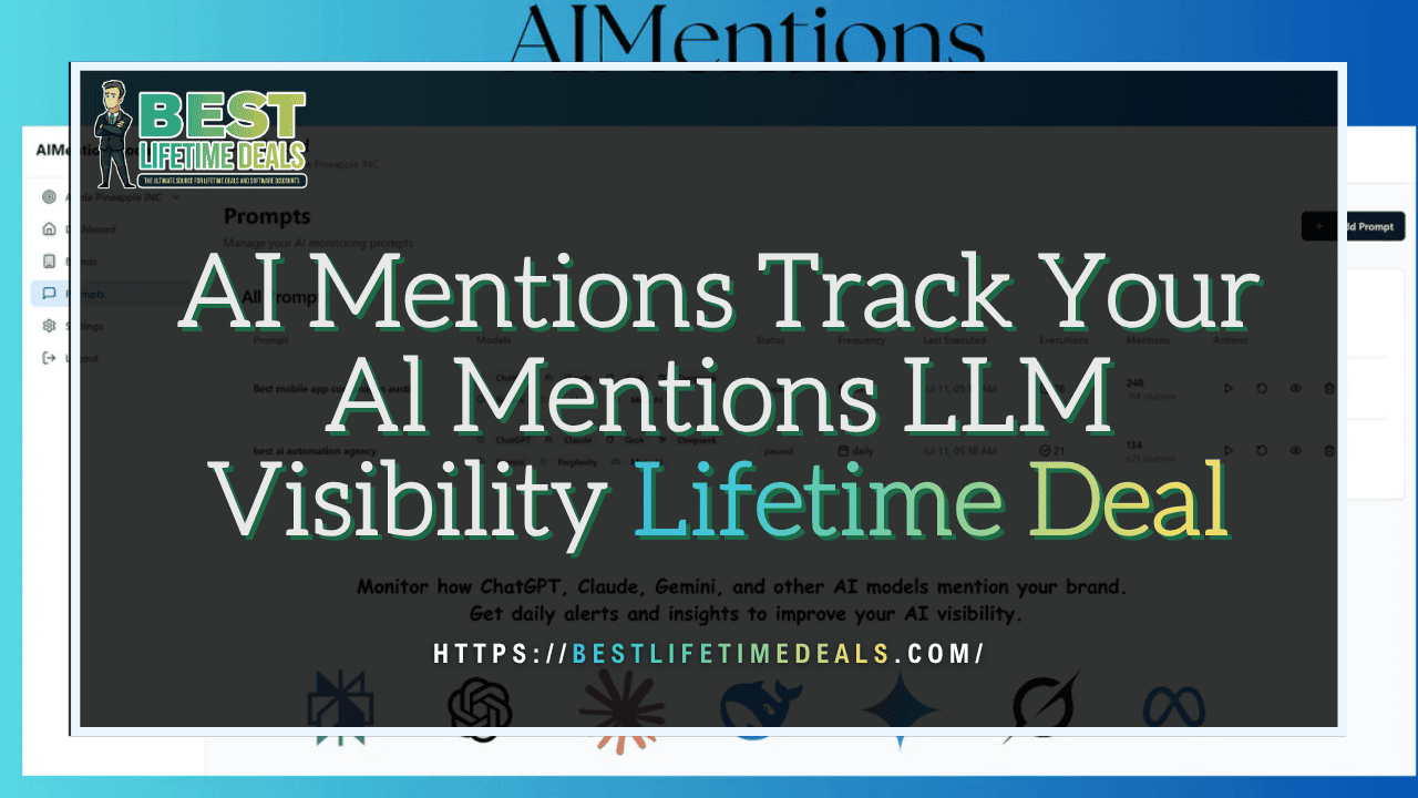 AI Mentions Track Your Al Mentions LLM Visibility Lifetime Deal (2)