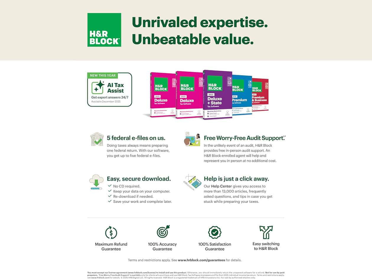 H&R Block Tax Software 2