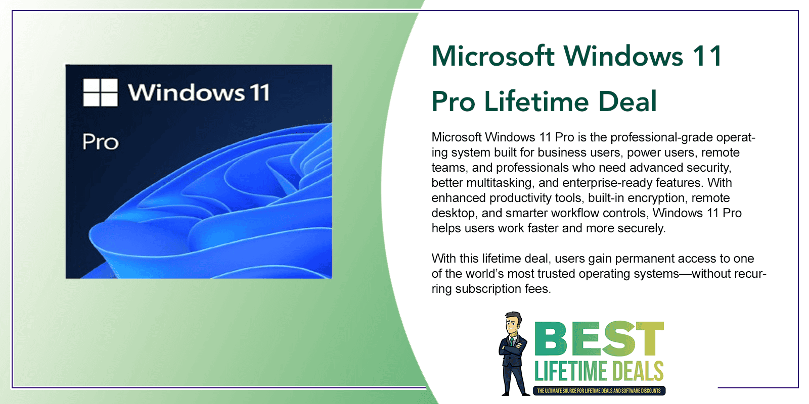 Microsoft Windows 11 Pro Lifetime Deal Featured Image