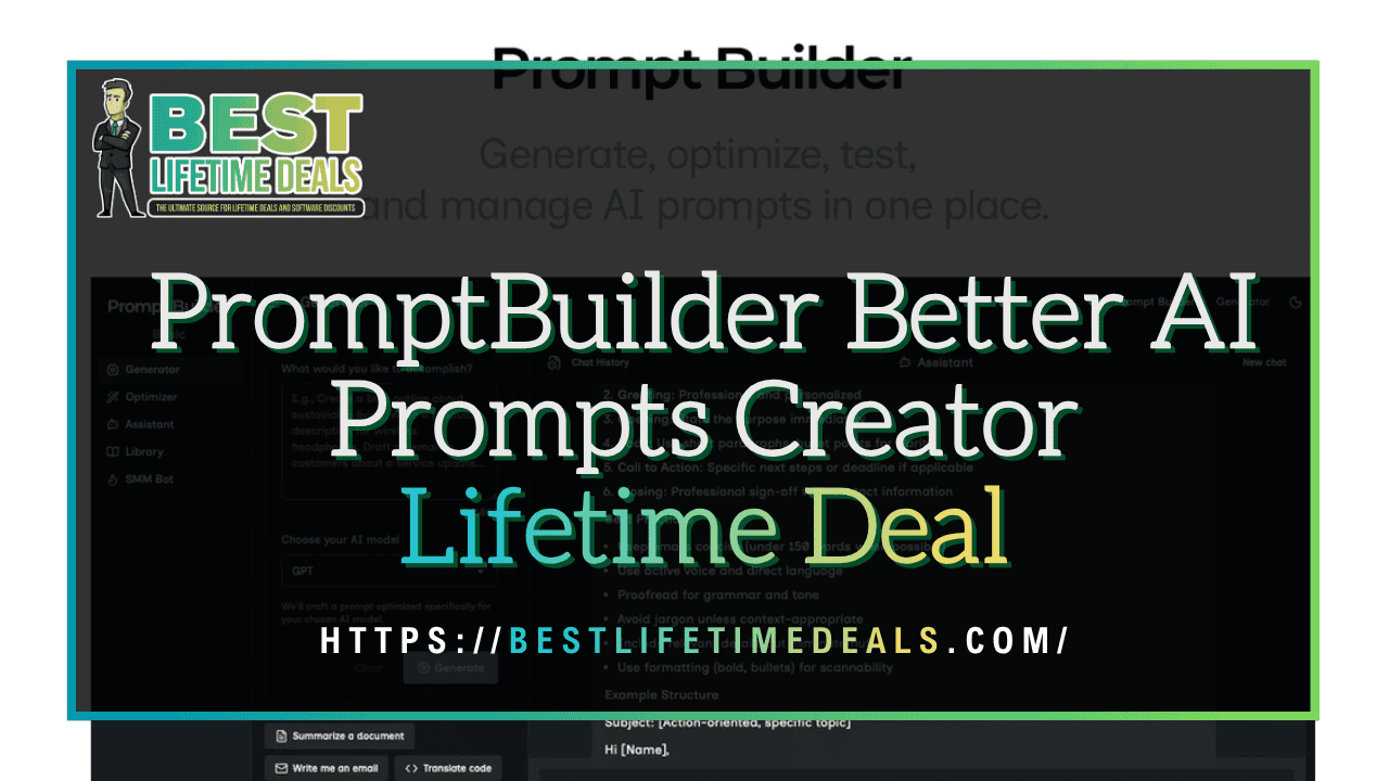 PromptBuilder Better AI Prompts Creator Lifetime Deal (2)