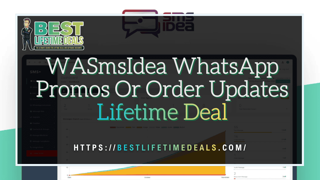 WASmsIdea WhatsApp Promos Or Order Updates Lifetime Deal