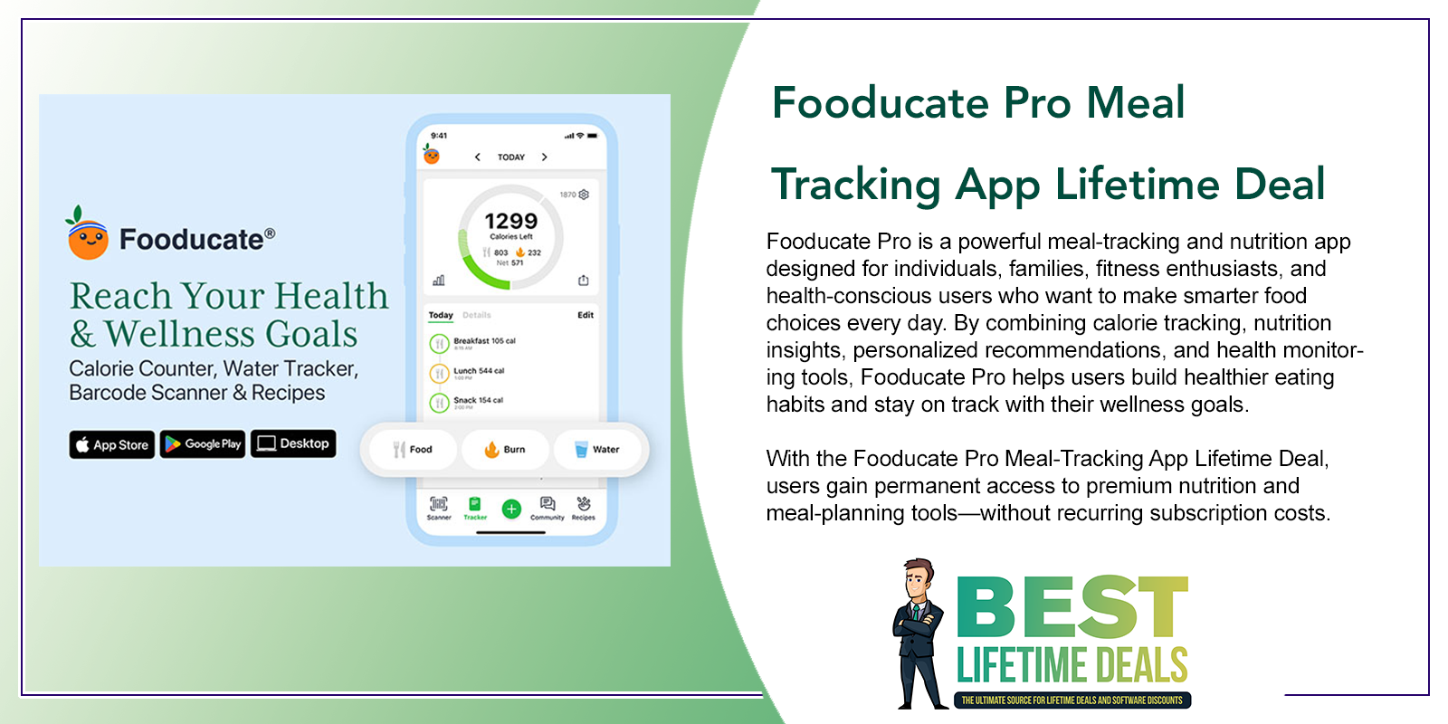 Fooducate Pro Meal Tracking App Featured Image