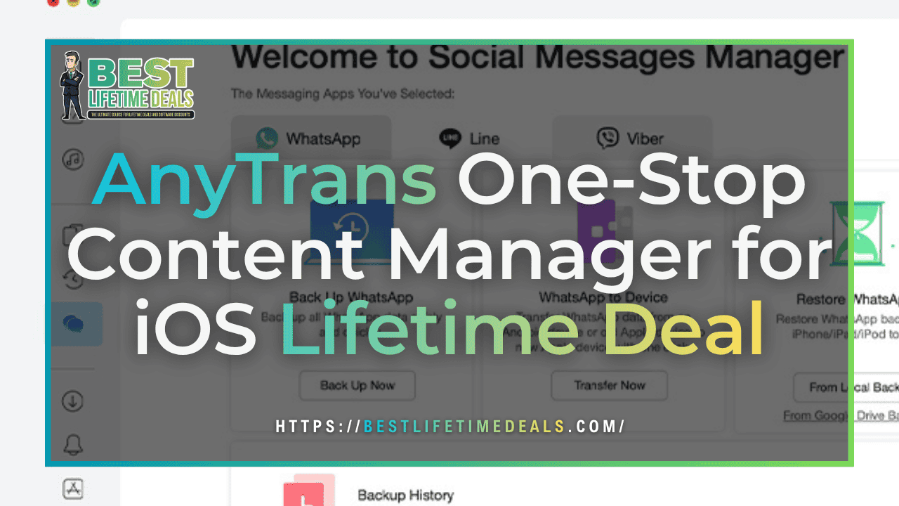 AnyTrans One Stop Content Manager for iOS Lifetime Deal