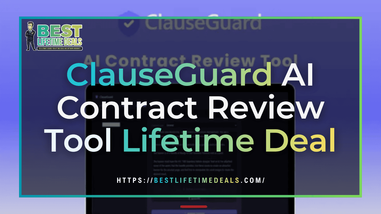 ClauseGuard AI Contract Review Tool Lifetime Deal Cover