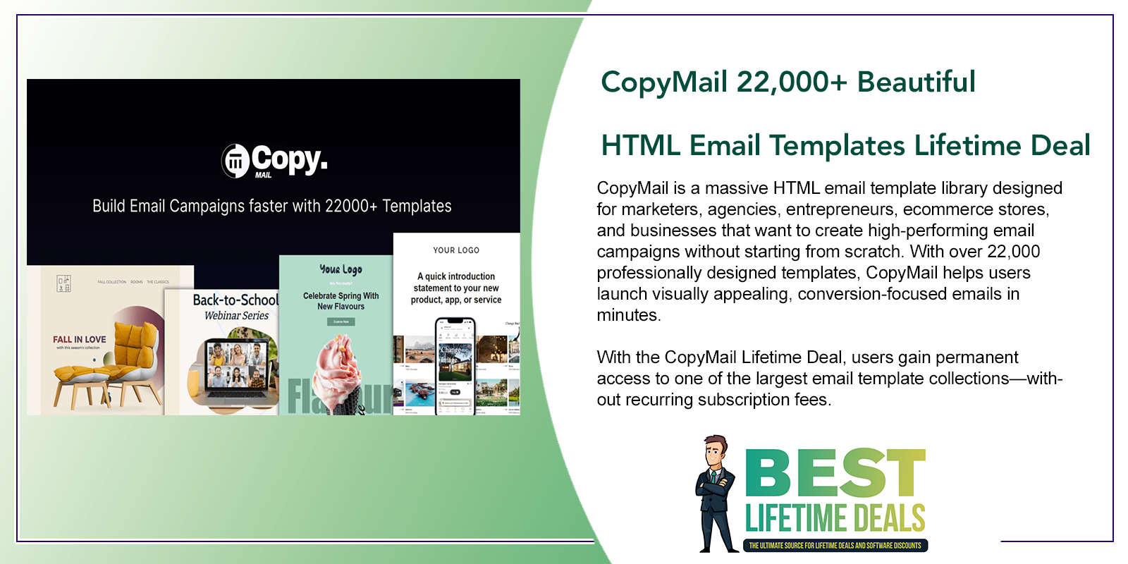 CopyMail 22,000+ Beautiful HTML Email Templates Featured Image