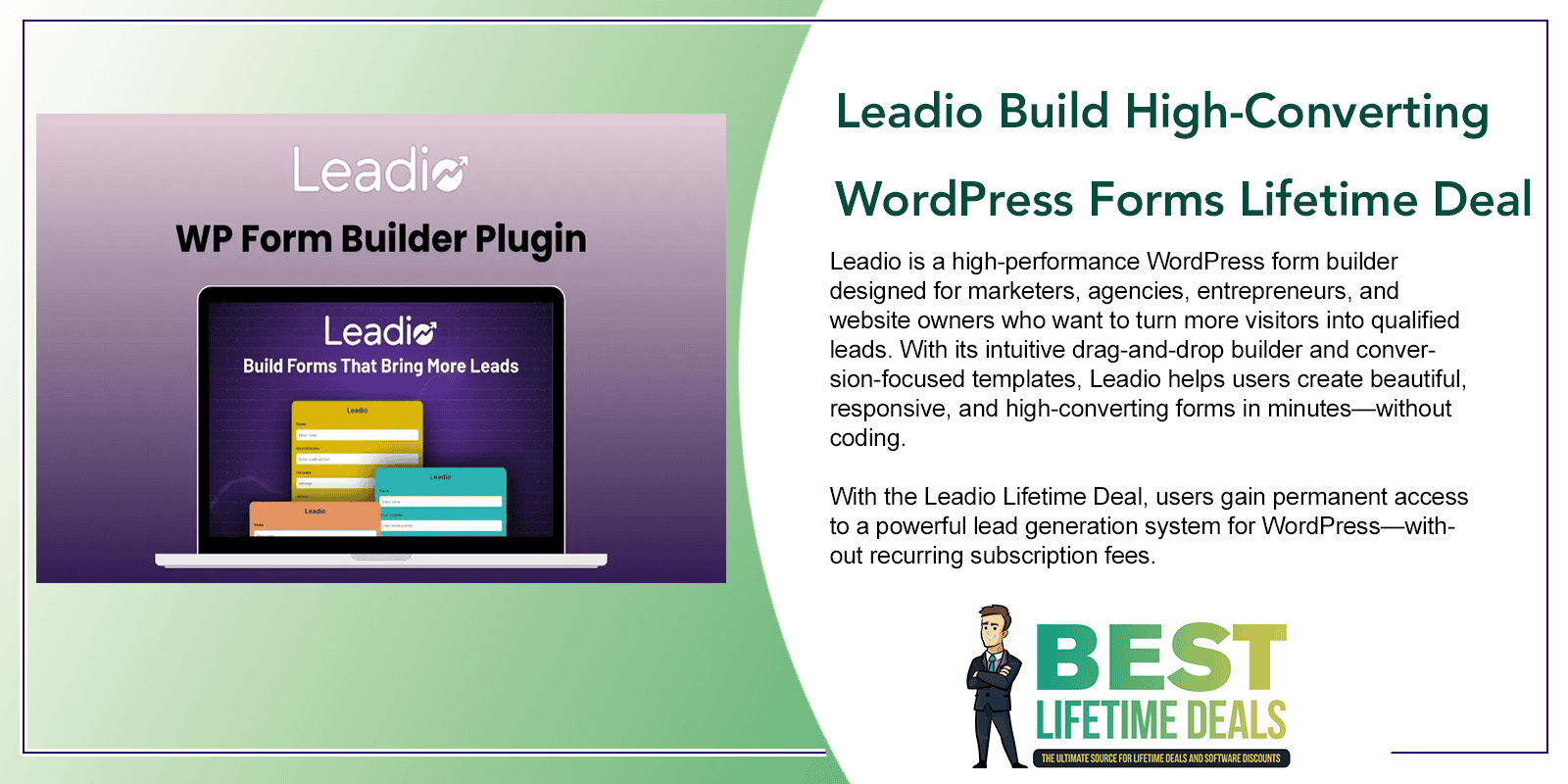 Leadio Build High Converting WordPress Forms Featured Image