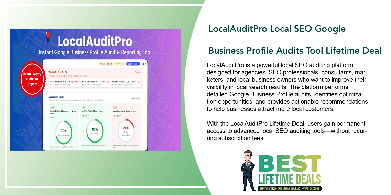 LocalAuditPro Local SEO Google Business Profile Audits Tool Featured Image