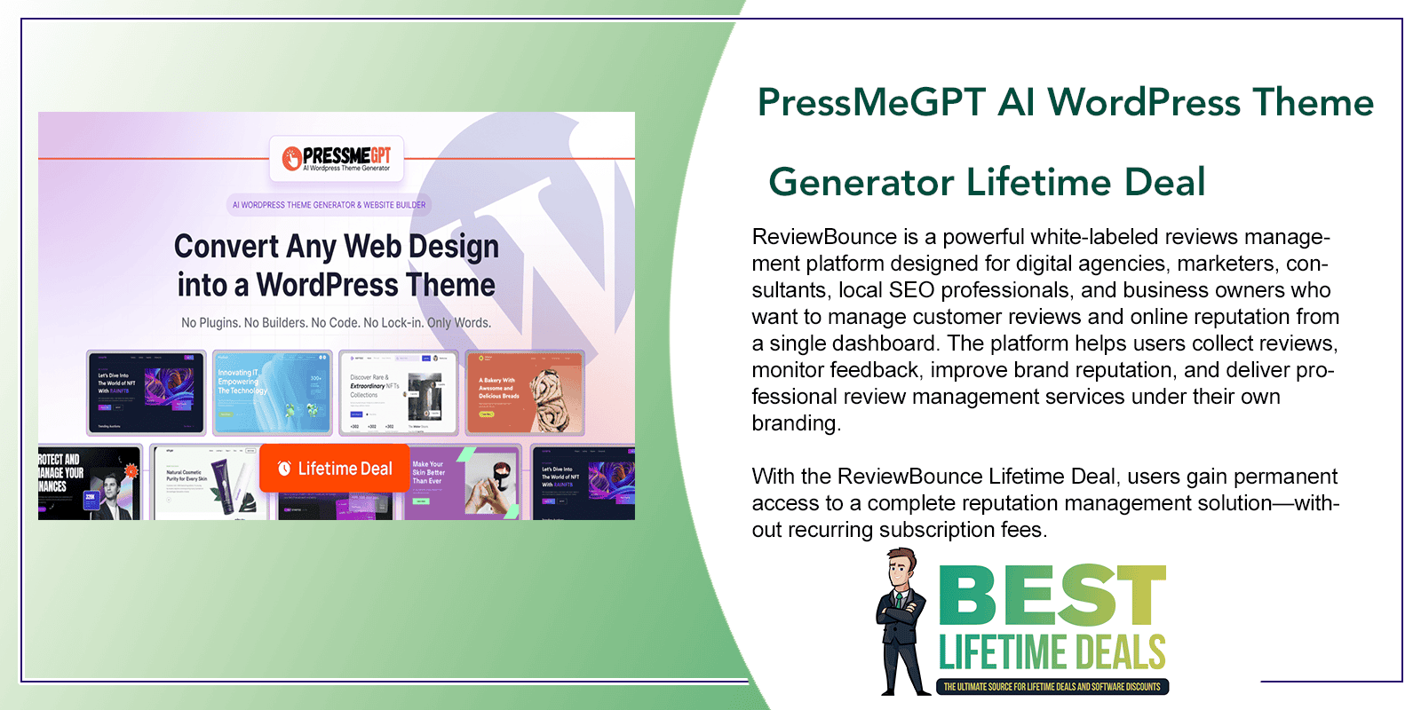 PressMeGPT AI WordPress Theme Generator Featured Image