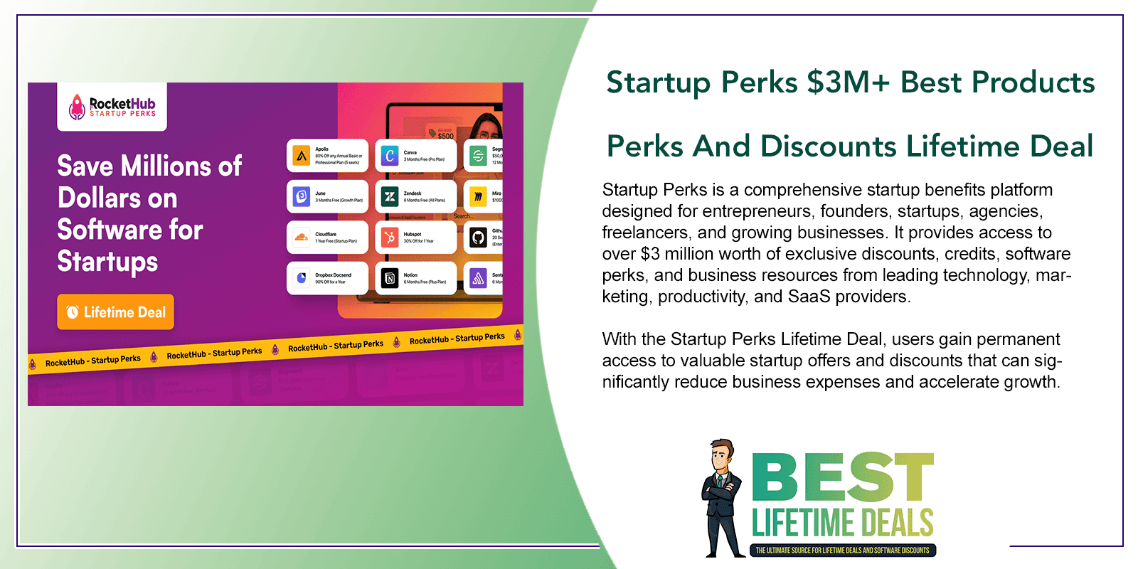 Startup Perks $3M+ Best Products Perks And Discounts Featured Image