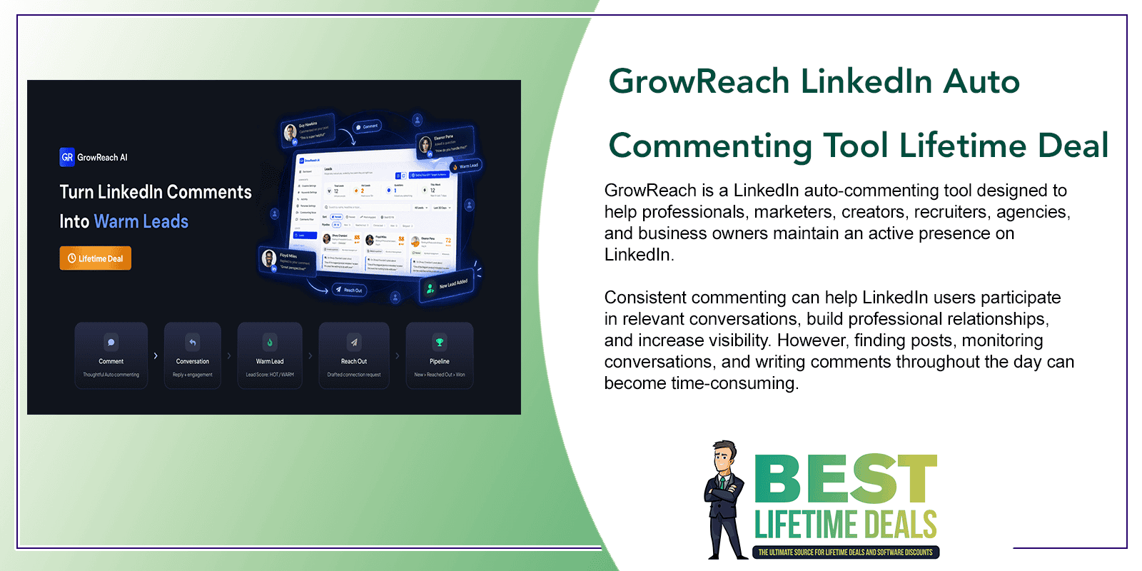 GrowReach LinkedIn Auto Commenting Tool Featured Image