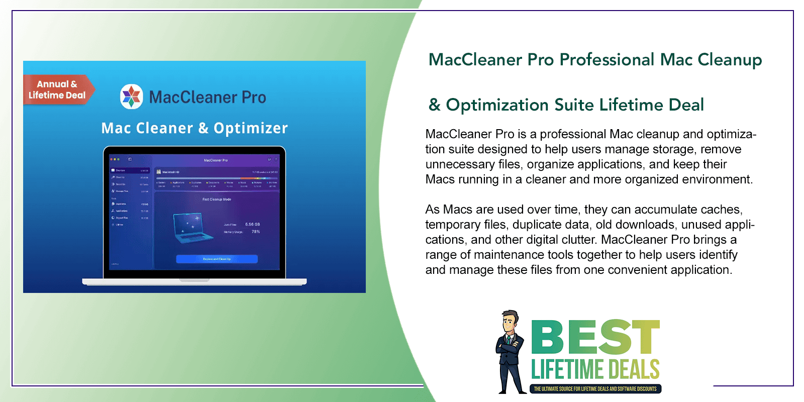 MacCleaner Pro Professional Mac Cleanup & Optimization Suite Featured Image