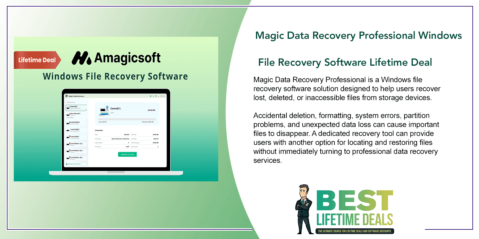 Magic Data Recovery Professional Windows File Recovery Software Featured Image