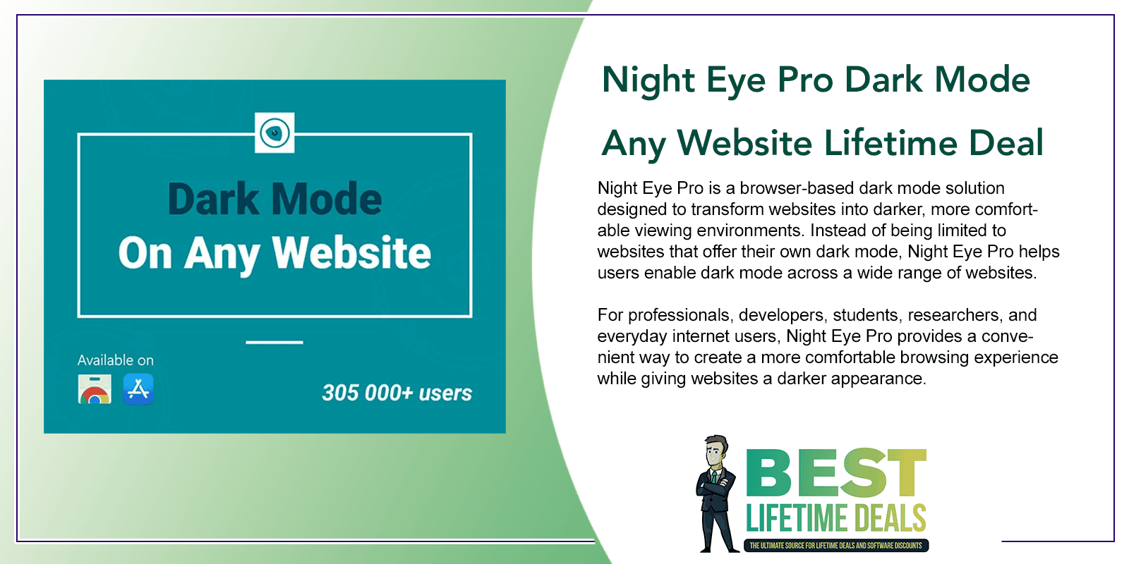 Night Eye Pro Dark Mode Any Website Lifetime Deal Featured Image
